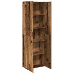 Berkfield Home Highboard Old Wood 60x32x190 cm Engineered Wood in Brown - Size: 60 x 32 x 190 cm - thumbnail 6