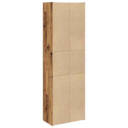 Berkfield Home Highboard Old Wood 60x32x190 cm Engineered Wood in Brown - Size: 60 x 32 x 190 cm - thumbnail 5