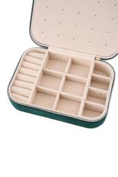 SHEONLY Women's Portable Multi-functional Jewellery Storage Box in Green - thumbnail 3