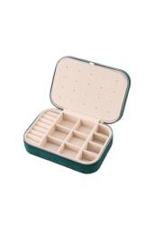 SHEONLY Women's Portable Multi-functional Jewellery Storage Box in Green - thumbnail 2