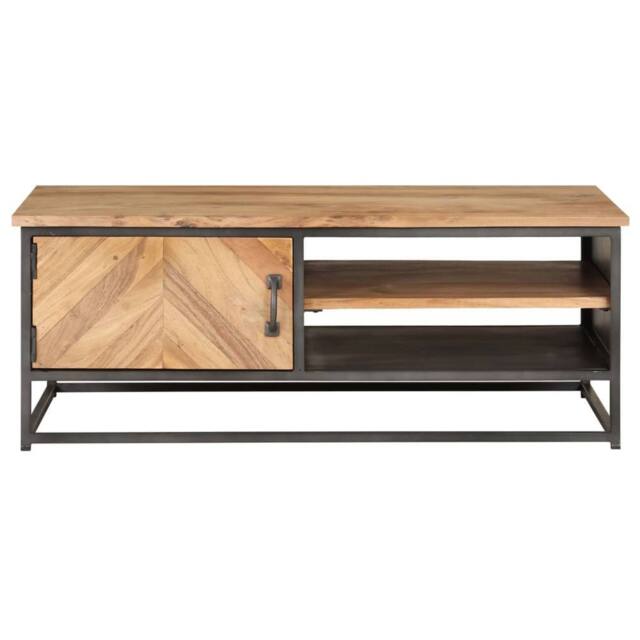 Berkfield Home Coffee Table 90x50x35 cm Solid Acacia Wood in Brown - Size: 90 x 50 x 35 cm - image 1