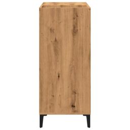 Berkfield Home Record Cabinet Artisan Oak 84.5x38x89 cm Engineered Wood in Brown - thumbnail 5
