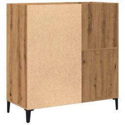 Berkfield Home Record Cabinet Artisan Oak 84.5x38x89 cm Engineered Wood in Brown - thumbnail 6