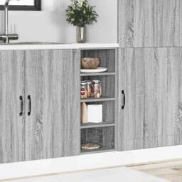 Berkfield Home Durable Bottom Cabinet Grey Sonoma 30x44, 5x81, 5 cm Engineered Wood - thumbnail 1