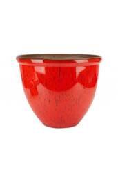 KDMD Red Ceramic Look Planter 40cm - thumbnail 2