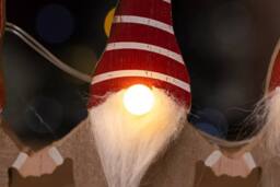Marco Paul Pre-Lit Christmas Gonk Wooden Decoration - thumbnail 2