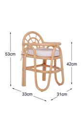 Nordlys High chair for baby in Brown - thumbnail 5