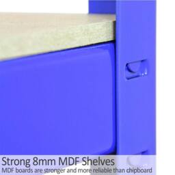 Monstershop Monster Racking T-Rax Metal Storage Shelves, Blue, 90cm W, 45cm D, Set in Blue - thumbnail 6