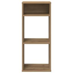 Berkfield Home Decorative Book Cabinet Artisan Oak 34x31x80 cm Engineered Wood in Brown - Size: 34 x 31 x 80 cm - thumbnail 4