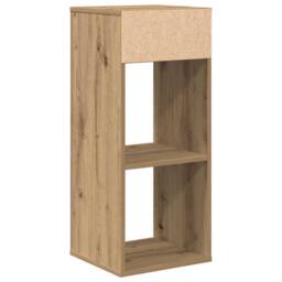 Berkfield Home Decorative Book Cabinet Artisan Oak 34x31x80 cm Engineered Wood in Brown - Size: 34 x 31 x 80 cm - thumbnail 6