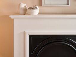 Adam Fires & Fireplaces Adam Warwick Fireplace Suite In Pure White & Black Cast Effect, 36 Inch - thumbnail 4