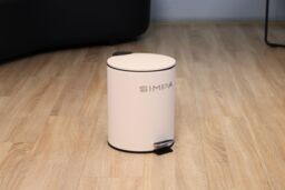 simpa 5L Slim Soft-Closing Pedal Dustbin in Cream - thumbnail 3
