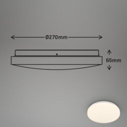 BRILONER Sensor White 13W IP54 LED Ceiling Light - thumbnail 7
