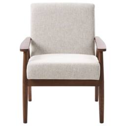 Wyld and Coco Retro Three Piece Living Room Set Grey Polyester Upholstery Dark - thumbnail 5