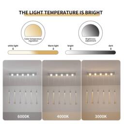 NIVOR Dimmable 6 Light Chrome Bubble Crystals LED Kitchen Island Pendant in White - thumbnail 5