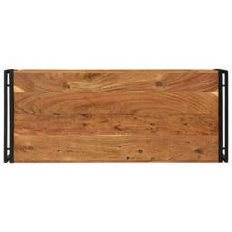 Berkfield Home Coffee Table 120x50x38 cm Solid Wood Acacia in Brown - Size: 120 x 50 x 38 cm - thumbnail 5