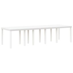 Berkfield Home 11 Piece Garden Dining Set with Cushions White Poly Rattan - thumbnail 4