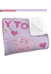 "Hasbro Peppa Pig Granny Pig To Be Silky Touch Blanket 50"" x 60"" in White" - thumbnail 3