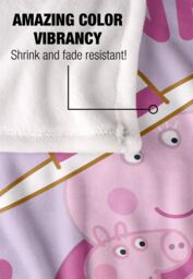 "Hasbro Peppa Pig Granny Pig To Be Silky Touch Blanket 50"" x 60"" in White" - thumbnail 4