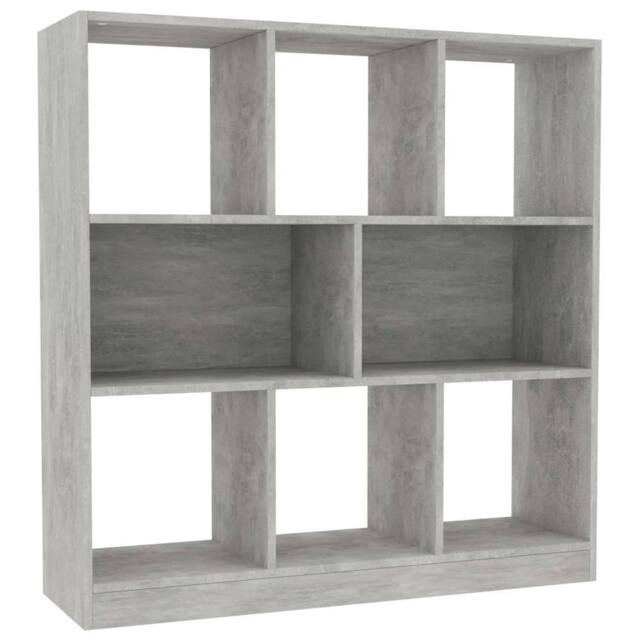 Berkfield Home Book Cabinet Concrete Grey 97.5x29.5x100 cm Engineered Wood - image 1