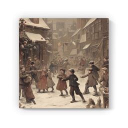 "Warren Reed - Designer Dancing In The Street Canvas - Size: W30"" x H30""" - thumbnail 2