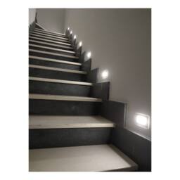 Netlighting SLAB LED Recessed Wall Light White IP65 170lm 4000K 18x8x4.9cm - Size: 18x8x4.9 cm - thumbnail 1