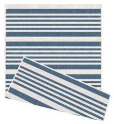 THE RUGS Reversible Outdoor Rugs in Modern Stripes Duo Weave Collection in Grey - Size: 120 cm x 170 cm - thumbnail 6