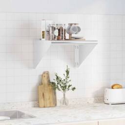 Berkfield Home Wall Shelf 50x45x31 cm Silver Stainless Steel - Size: 50 x 45 x 31 cm