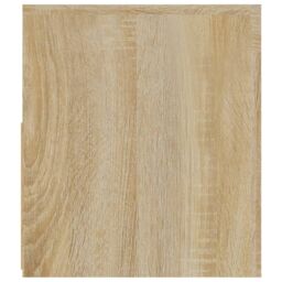 Berkfield Home Bedside Cabinets 2 pcs with LEDs Sonoma Oak 60x35x40 cm in Brown - Size: 60 x 35 x 40 cm - thumbnail 6