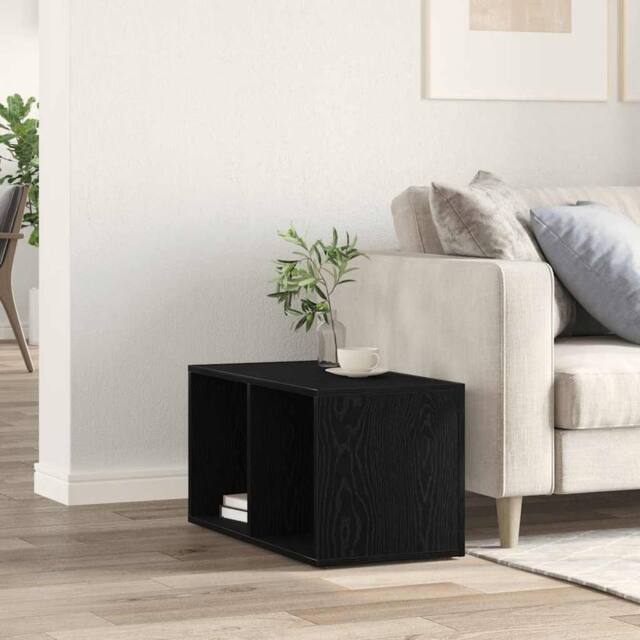 Berkfield Home LP Storage Box Black Oak 71x34x36 cm Engineered Wood - Size: 71 x 34 x 36 cm - image 1