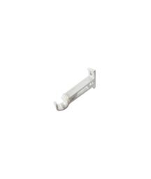 New Edge Blinds 16-19mm Metal Crown Final Metal Curtain Pole Set - Cream - Size: 120 cm - 210 cm - thumbnail 2