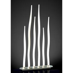 Netlighting Estalacta Floor Lamp 6 Light GU10 Bar Indoor Outdoor IP44 Silver White - thumbnail 2
