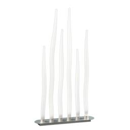 Netlighting Estalacta Floor Lamp 6 Light GU10 Bar Indoor Outdoor IP44 Silver White - thumbnail 1