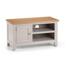 Cheshire Premium Kensington TV Unit in Elephant Grey & Euro Oak