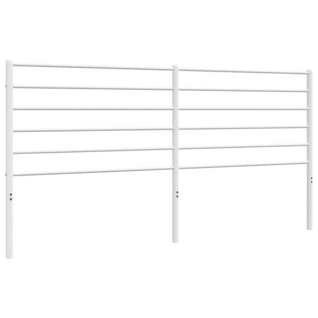 Berkfield Home Metal Headboard White 193 cm - image 1