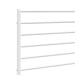 Berkfield Home Metal Headboard White 193 cm - thumbnail 6