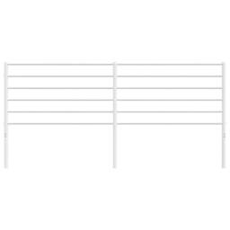 Berkfield Home Metal Headboard White 193 cm - thumbnail 4