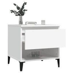 Berkfield Home Side Tables 2 pcs White 50x46x50 cm Engineered Wood - Size: 50 x 46 x 50 cm - thumbnail 5