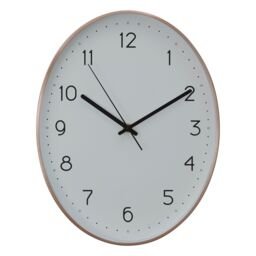Orsina Elko Oval Wall Clock in Rose Gold