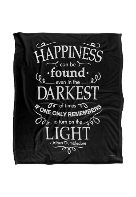 Warner Brothers Harry Potter Happiness Blanket 152 x 127 cm in White - image 1