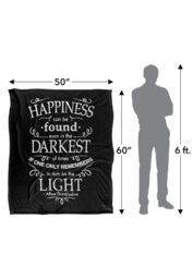 Warner Brothers Harry Potter Happiness Blanket 152 x 127 cm in White - thumbnail 5