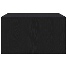 Berkfield Home Coffee Table with Drawers Black Oak 70.5x70x40 cm - thumbnail 7