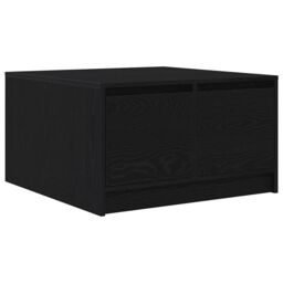Berkfield Home Coffee Table with Drawers Black Oak 70.5x70x40 cm - thumbnail 8