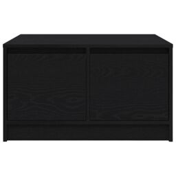 Berkfield Home Coffee Table with Drawers Black Oak 70.5x70x40 cm - thumbnail 6