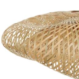 Wyld and Coco Elora Bamboo Pendant Lamp Woven Shade Light Brown in Natural - thumbnail 6