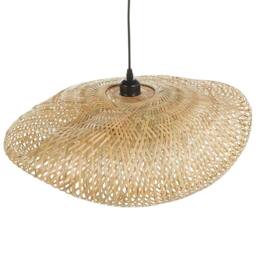 Wyld and Coco Elora Bamboo Pendant Lamp Woven Shade Light Brown in Natural - thumbnail 5