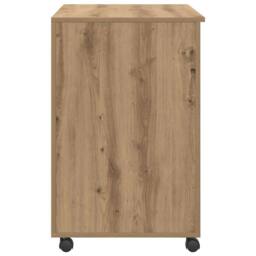 Berkfield Home Modern Artisan Oak Computer Desk Artisan oak Engineered wood Medium in Brown - thumbnail 7