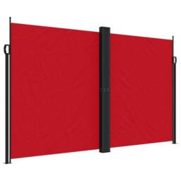Berkfield Home Retractable Side Awning Red 200x1200 cm - thumbnail 3