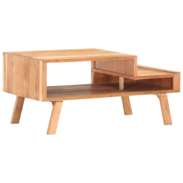 Berkfield Home Coffee Table 100x50x45 cm Solid Acacia Wood in Brown - Size: 100 x 50 x 45 cm - image 1