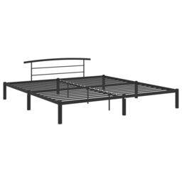 Berkfield Home Bed Frame Black Metal 180x200 cm Super King - thumbnail 2